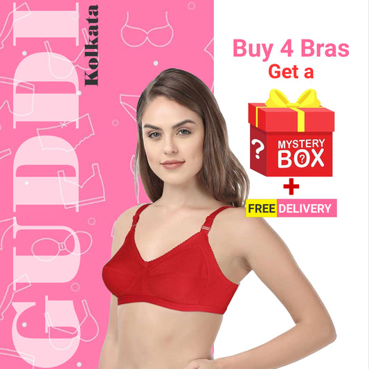 Kalkata 4 Pieces Guddi Bra+ Mystery Box Gift Offer