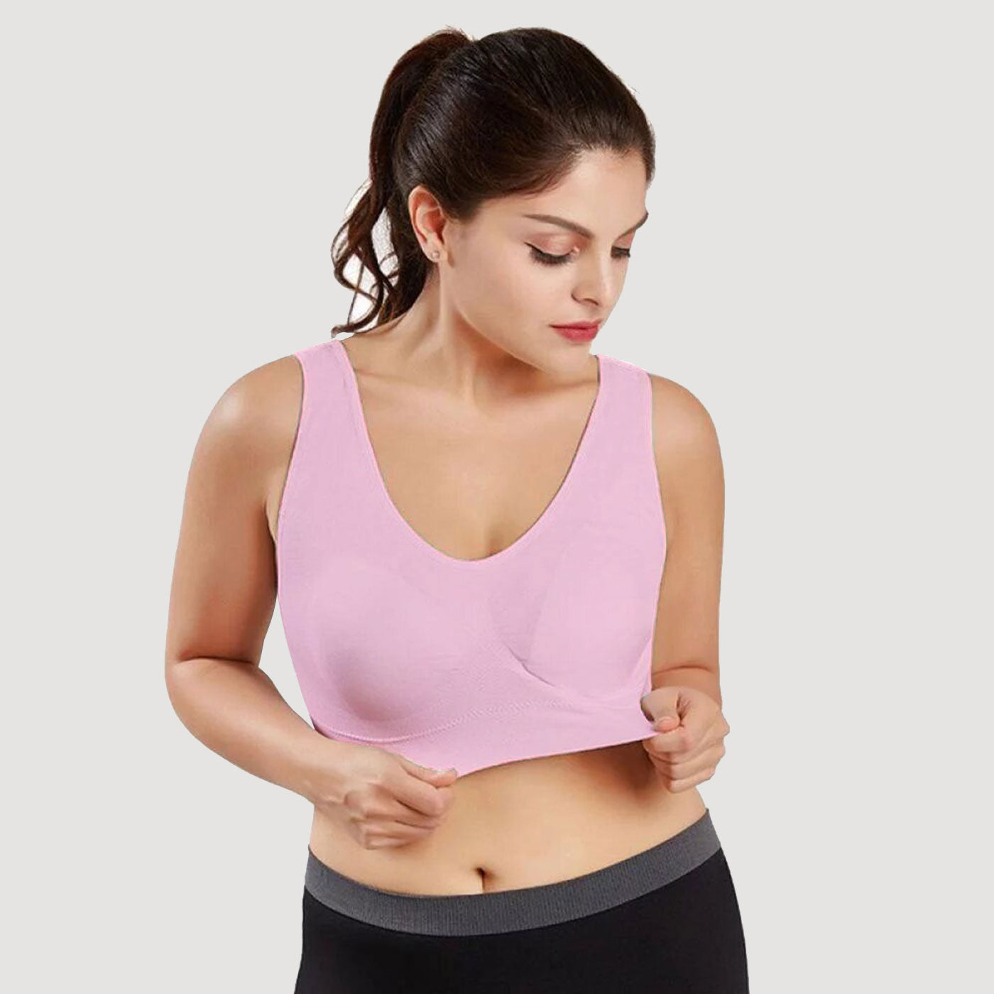 Seamless Yoga Sport Bra Wireless Sleep Bralette- BR21125