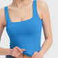 PUMIEY Brand Square Neck Sleeveless Sports Tang Top  (SBR26111)