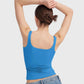 PUMIEY Brand Square Neck Sleeveless Sports Tang Top  (SBR26111)