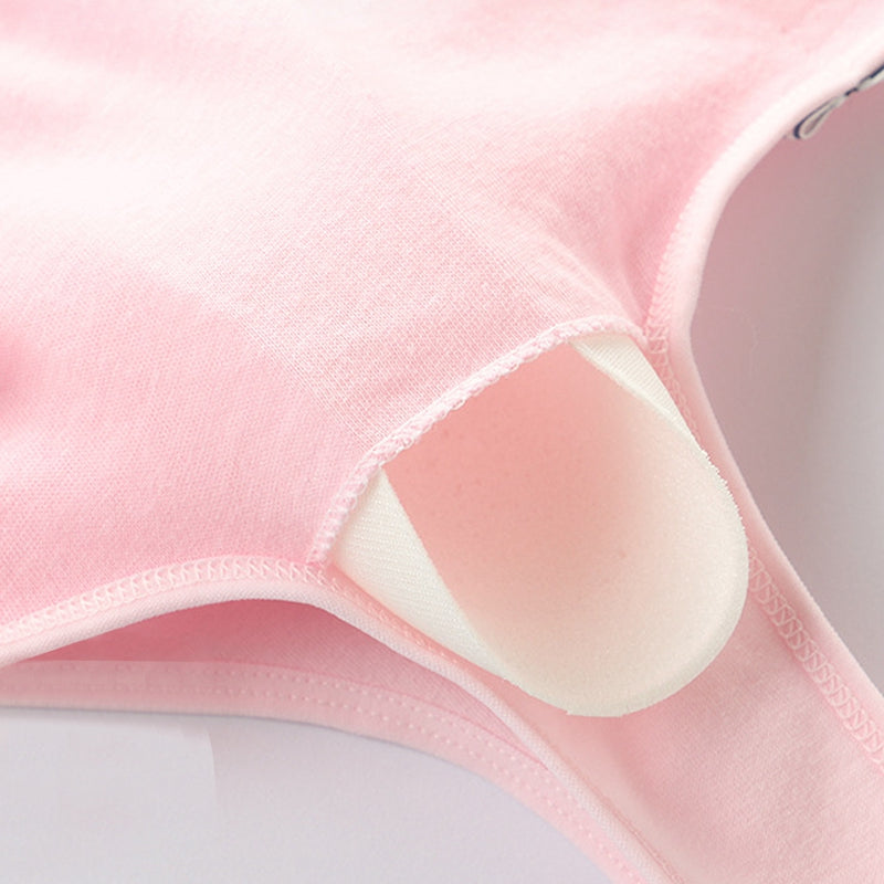Kids Girls Cotton Underwear Padded Bra Vest Sports for Everyday