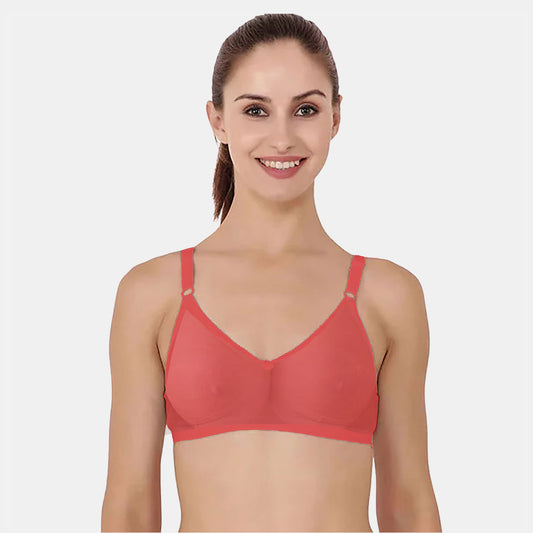 Like-Me Thin Cotton Voile Fabrics Bra Red BR21115-05
