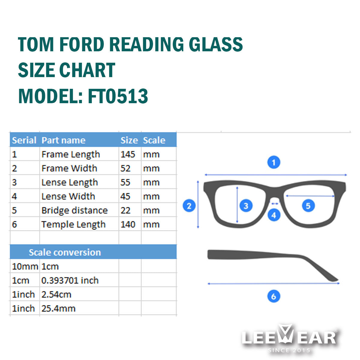 Unisex Tom Ford FT0513 Eyewear Square Optical Frame RG21101LB2