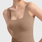PUMIEY Brand Square Neck Sleeveless Sports Tang Top  (SBR26111)