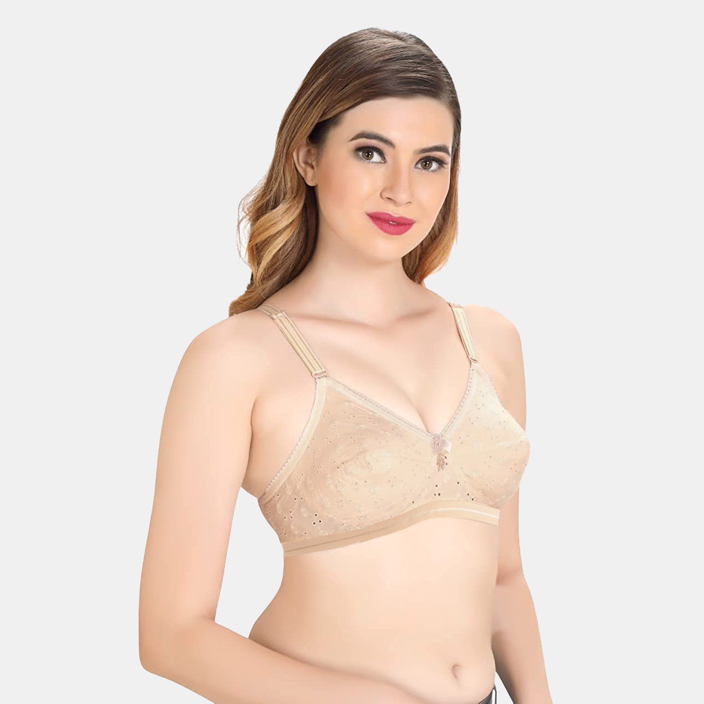 Like-Me Chicken Embroidery Cotton  Bra BR21113-07