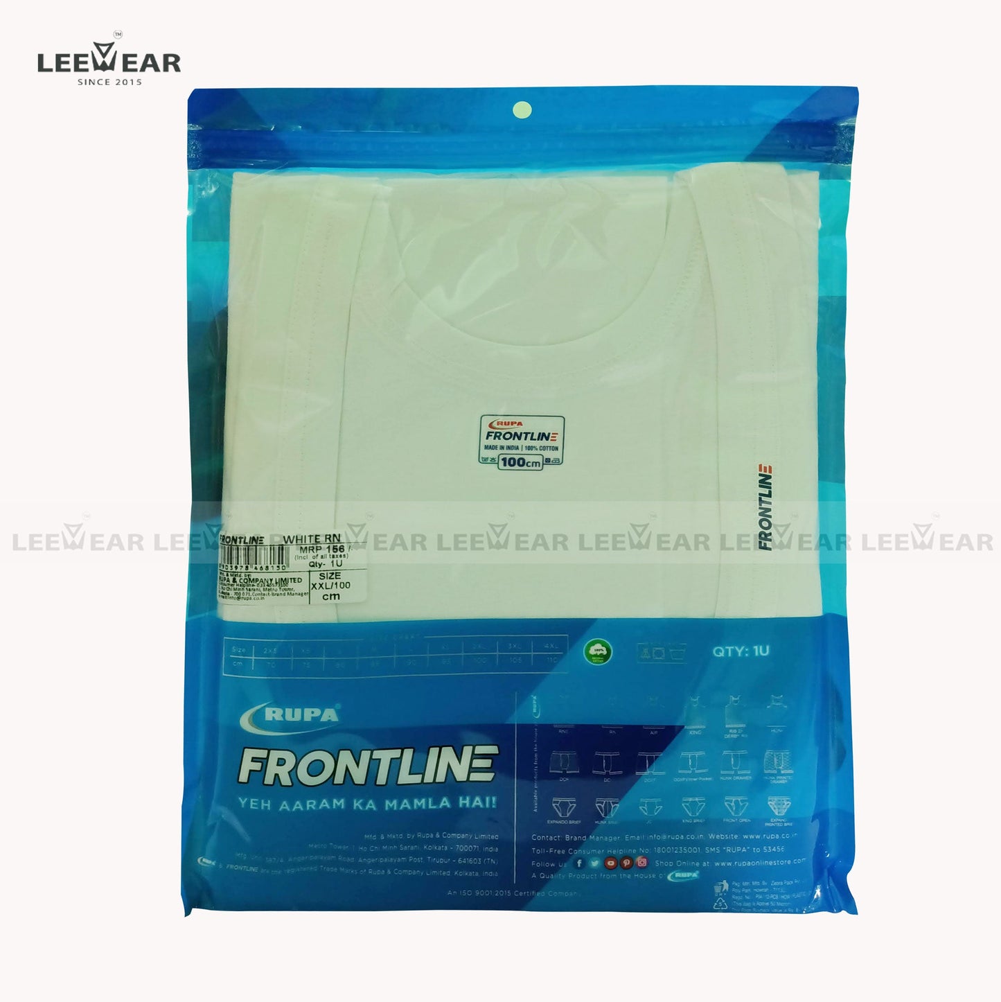 2Pieces Rupa Antibacterial Frontline Perfumed Vest VE21101_Qty02