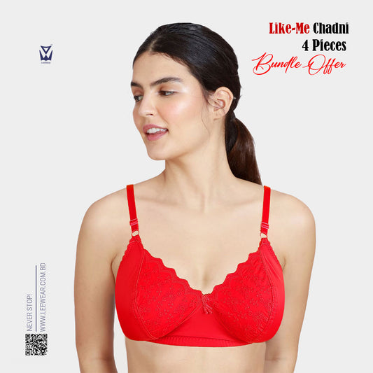 4 PIECES COMBO 1 PIECE GIFT INDIAN LIKE-ME CHADNI BR21140 Qty05