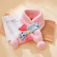 Cross Neck Scarf Soft Cartoon Comfortable Thickened Bear Decor Neck WC2023NM012