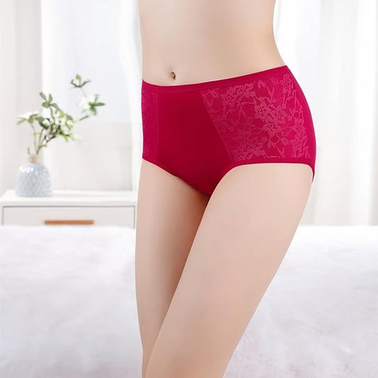 Thongs For Women, Sexy Sports No Show Seamless Middle Waisted Nightwear Cut Out Soild Color Comfy Lightweight Seamless Briefs PA24102