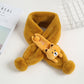 Cross Neck Scarf Soft Cartoon Comfortable Thickened Bear Decor Neck WC2023NM012