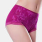 4 Color 4 Pieces Combo Offer Women's Full Coverage Lace Hipster Panty Briefs PA21114 Qty-04
