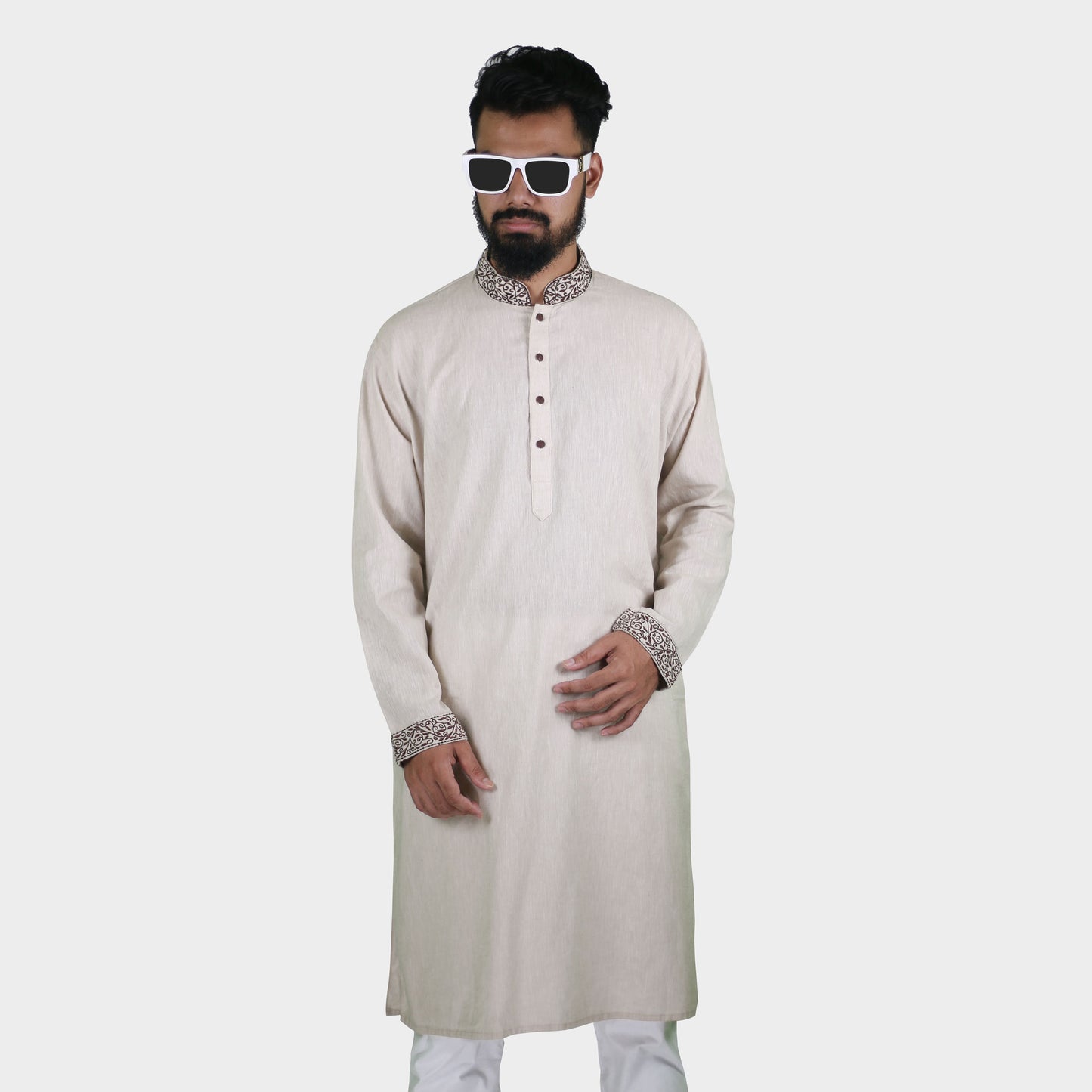 LeeWear Rimi Cotton Punjabi Kurta - Handmade, Lightweight & Breathable. PN21115