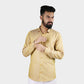 Airvind jacquard cotton long sleeve men's shirt Reef Gold SH21108