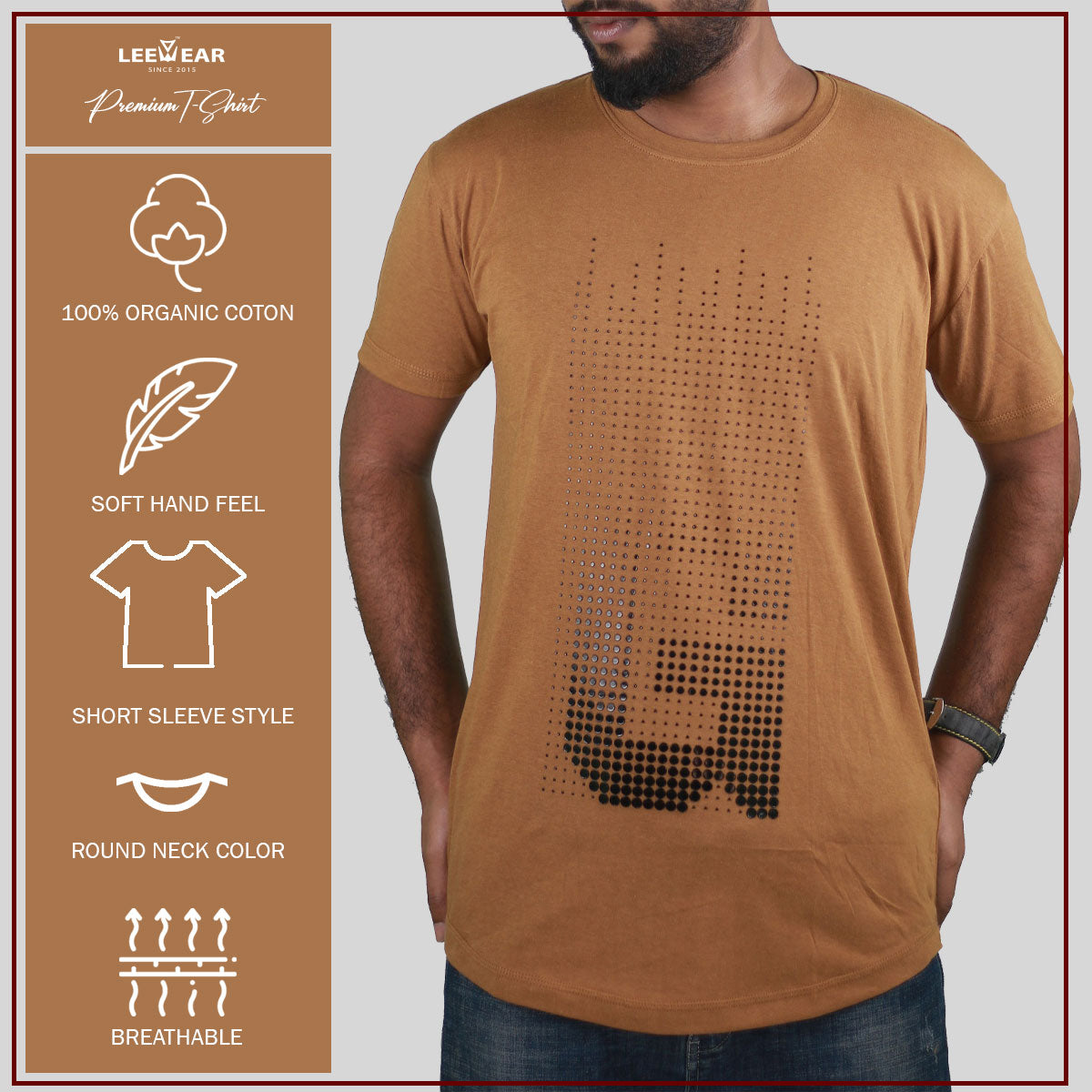 Sepia Color G Print T-Shirts TS21103