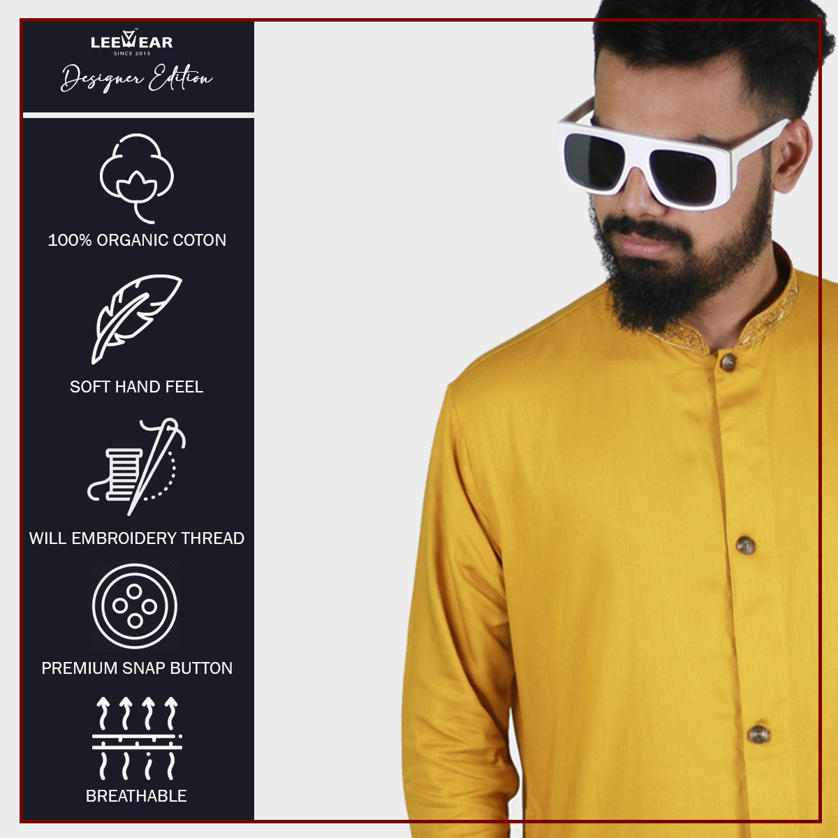 LeeWear's kurta: Stylish Kabli Punjabi Designs for Men PN21106