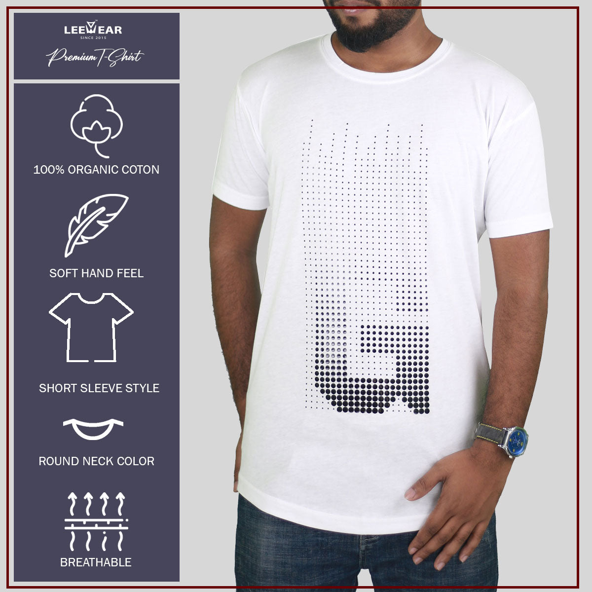 White Color G Print T-Shirts TS21103