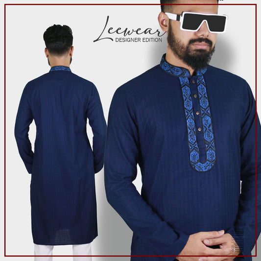 LeeWear's Linen Punjabi Kurta - Lightweight & Breathable Ethnic Wear PN21119