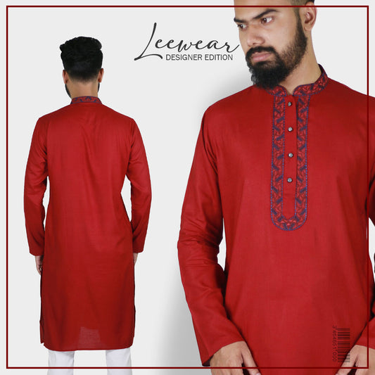LeeWear's Linen Punjabi Kurta - Lightweight & Breathable Ethnic Wear PN21121