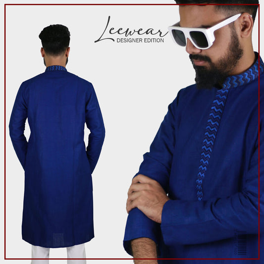 LeeWear's Linen Punjabi Kurta - Lightweight & Breathable Ethnic Wear PN21126