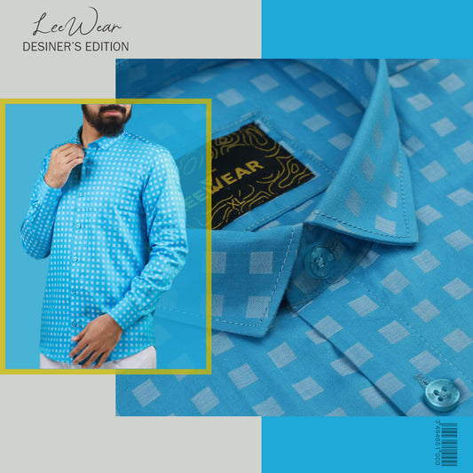 Airvind jacquard cotton long sleeve men's shirt Pelorous SH21107