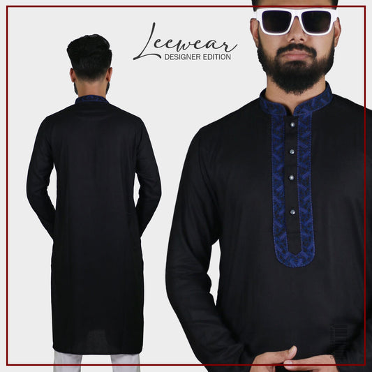 LeeWear's Linen Punjabi Kurta - Lightweight & Breathable Ethnic Wear PN21123