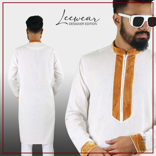 LeeWear Rimi Cotton Punjabi Kurta - Handmade, Lightweight & Breathable. PN21111