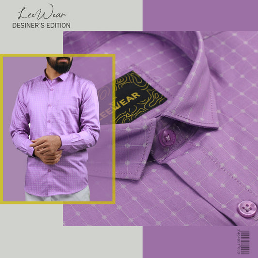 Airvind jacquard cotton long sleeve men's shirt East Side SH21109