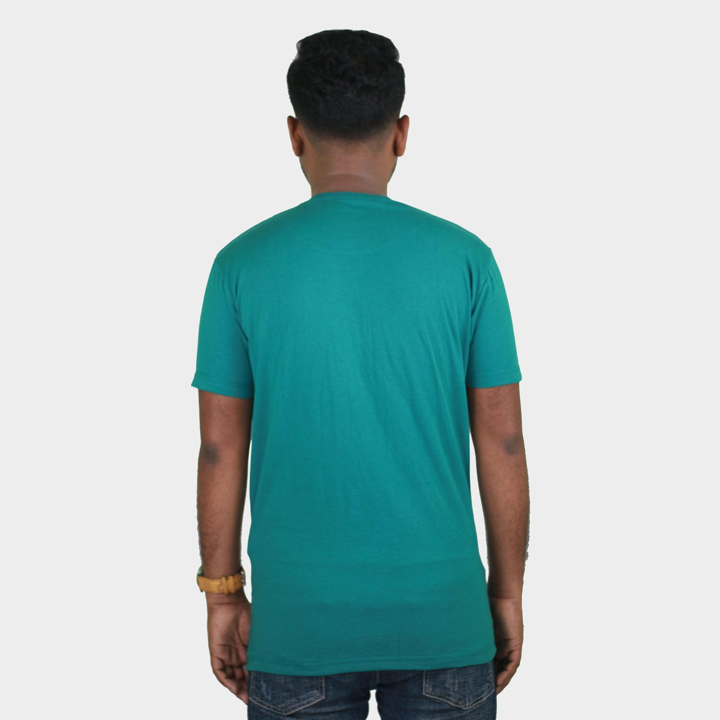 Bottle Green Color Tiger Print T-Shirts TS21101